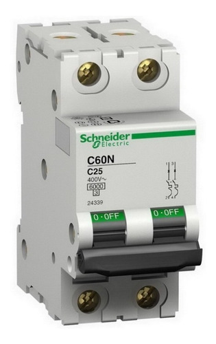 Llave Termica Bipolar 2x10a 6ka A9n24336 Schneider - Tofema