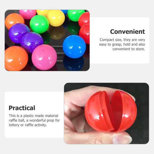 100 Peças De Bolas De Loteria, Sorteio, Adereços Para Ativid