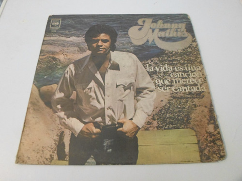 Johnny Mathis - La Vida Es Una Cancion - Vinilo Arg  (d)