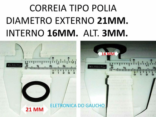 Correia P/sharp & Outros  21mm X 16mm Frete Gratis Leia