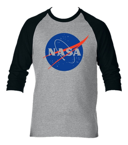  Camiseta Manga Larga Nasa Espacio Logo Camibuso