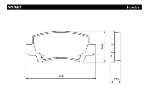 Pastilla De Freno Trasera P/ Toyota Corolla Br C/sensor 02/0