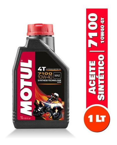 Aceite Para Moto 7100 10w40 4 Tiempo Sintético Motul 1lt