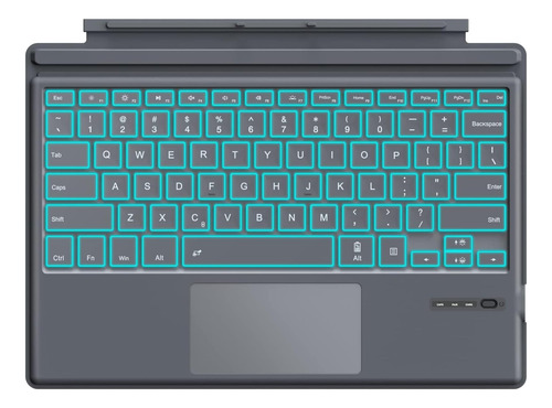Moko Type Cover Fit Microsoft Surface Pro 7 Pro Pro 3, Para Gris.