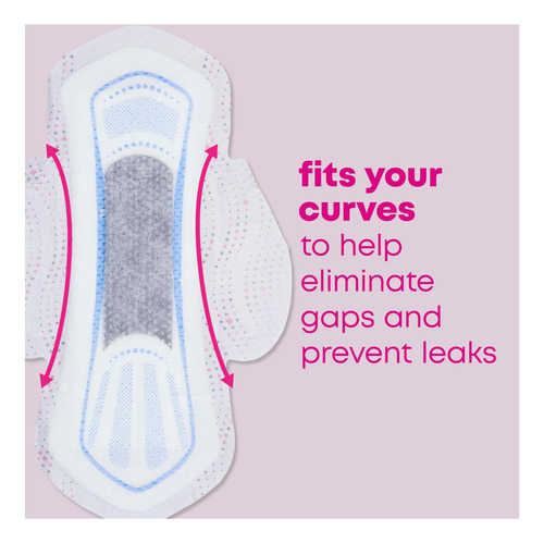 U Por Kotex Balance Almohadillas Ultra Delgadas Con Alas, 50
