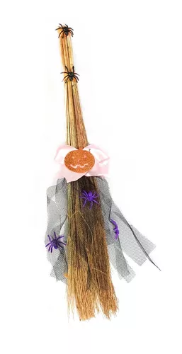 Bruxa de Halloween Enfeite Sanfonado com Vassoura - Extra Festas