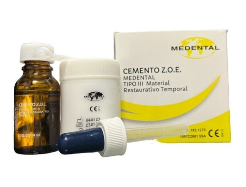 Cemento Dental Zoe Tipo 3 Restaurativo Temporal Medental