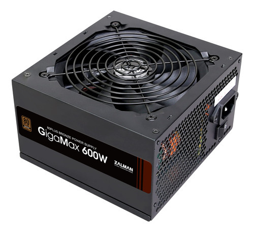 Zalman Gigamax - Fuente De Alimentación De Bronce De 600 W. Color Negro