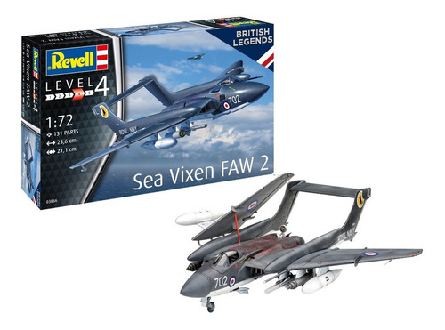 Revell Avião British Legends Sea Vixen Faw 2 1/72 03866