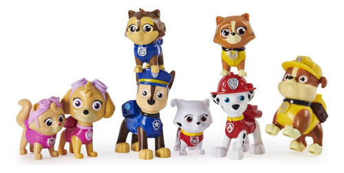 Paw Patrol Set Personajes Catastrofe Gatuna Original