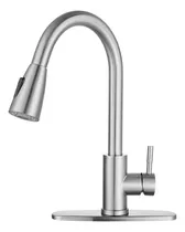 Comprar Mezcladora Para Fregadero Flexible Llave Cocina Puede Sacar Para Fregadero Llave Mezcladora 360° Acabado Cepillado Color Plateado