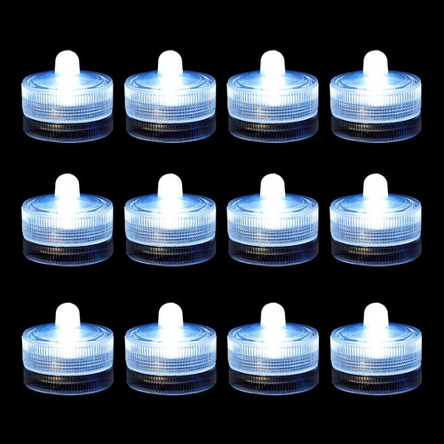 Idyl Light Luces Led Sumergibles, Velas Blancas Impermeables