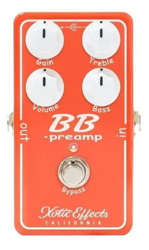 Pedal de Efeito Xotic California BB Preamp V1.5 Laranja para