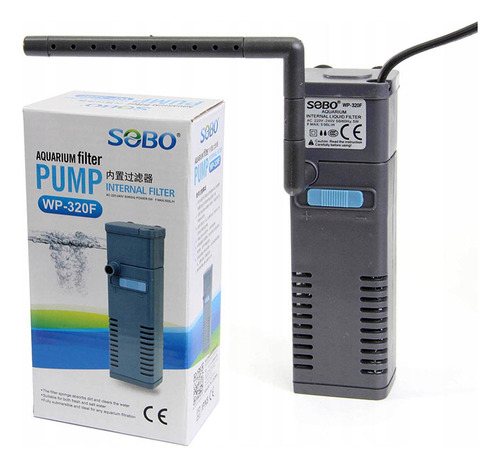 Filtro Interno Sobo Wp-320f 5w 500l/h Para Pecera Y Acuario