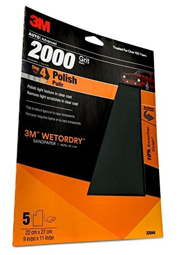 3m 32044 Imperial Wetordry 9  X 11  2000 Grit Sheet