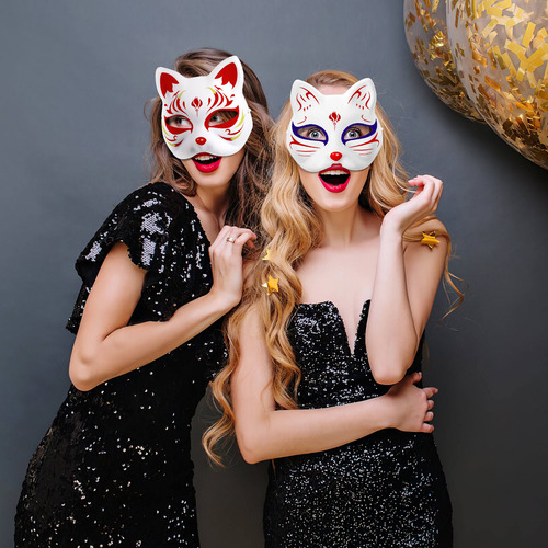 Máscara Blanca Para Fiesta, 15 Unidades, Máscara Lisa, Que S