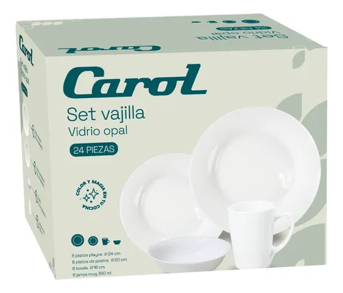Vajilla de 24 piezas precio hotsell