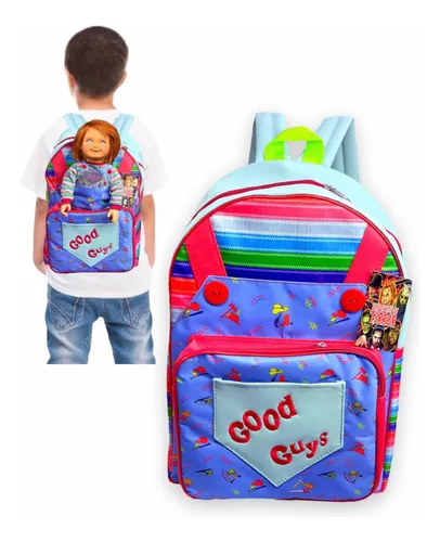 Mochila Chucky Good Guys Con Bolsa Transportadora Para Mu eco