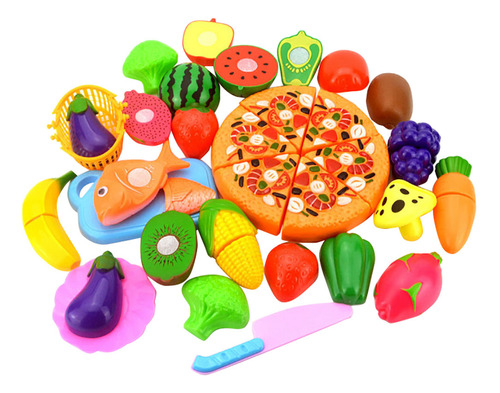 Comida Z Kids Pretend Role Play Kitchen, Fruta Y Verdura, T