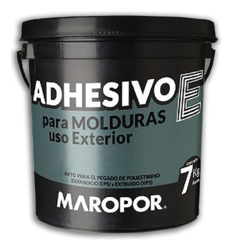 Adhesivo Para Molduras De Exterior Marca Maropor X 7 Kgs.