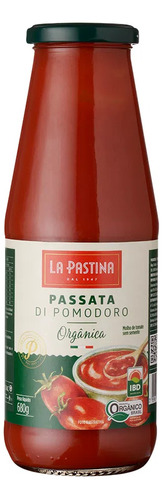 Passata De Tomate Orgânico La Pastina 680g Unidade Vidro
