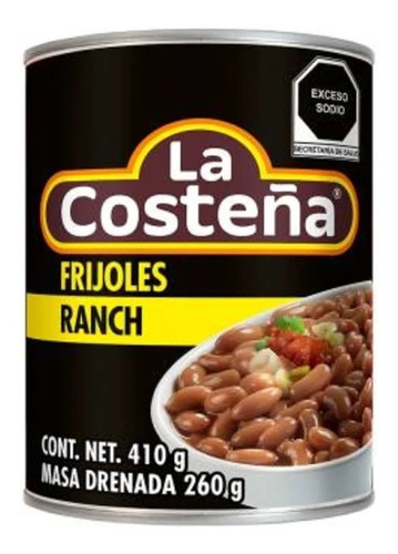 Frijoles La Costeña Estilo Ranch 410 Gr