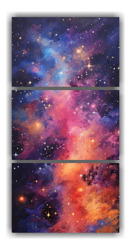75x150cm Arte De Pared Abstracta De Una Galaxia Distante