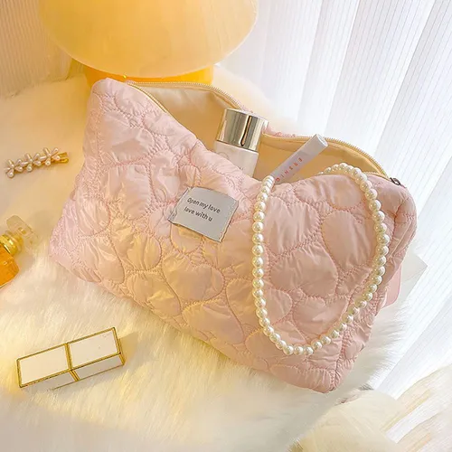 Bolsa De Cosméticos, Bolsa De Lavado, Bolsitas De Maquillaje Color Rosa