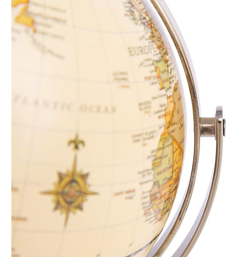 Annova 8 / 20cm World Globe Antique Globe Metal Arc And Bas