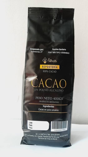 Cacao En Polvo 100 % Alcalino De 1 Kg Y 5 Kg