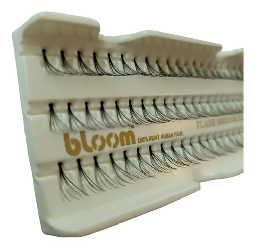 12 Pestañas Bloom 100% Naturalsolo Modelo #3x3m Tipo Mink