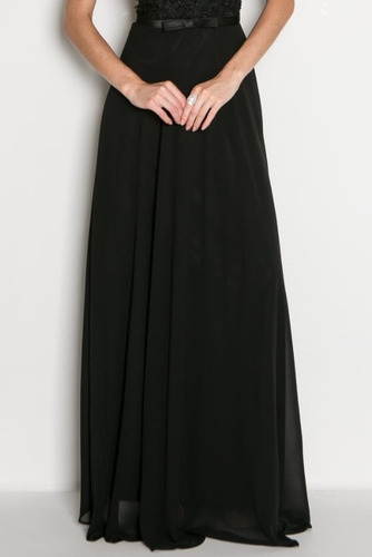 Imagem 4 de 6 de Vestido Formatura Festa Longo Preto Rendas Lindoo