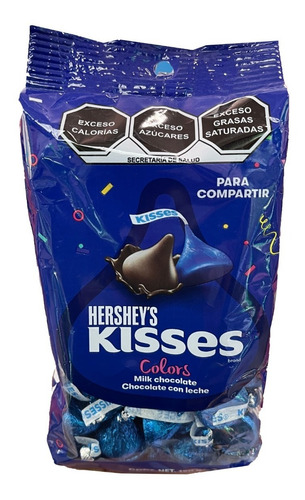 Chocolates Kisses De Hershey's Fiesta Azul Oscuro 190 G.