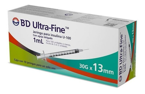 Jeringa De Insulina Ultra-fine De 1ml, 30g X 13mm