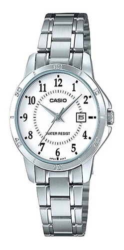 Reloj Casio Mujer Ltp-v004d-7b Análogo Pulso Metálico Indica