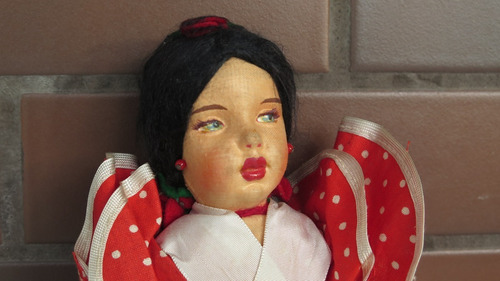 Boneca Tradicional Espanhola (década De 50) Dupla Face (Usado)