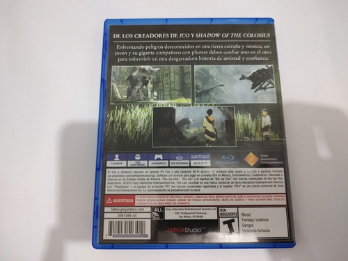 The Last Guardian Original Para Ps4 Fisico (Usado)
