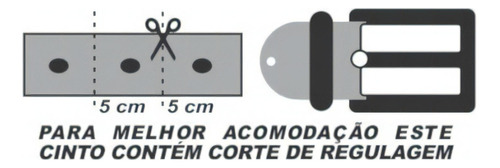 Cinto Social Masculino Naturali La Couro Ref. 004 Cor Caramelo Tamanho 95