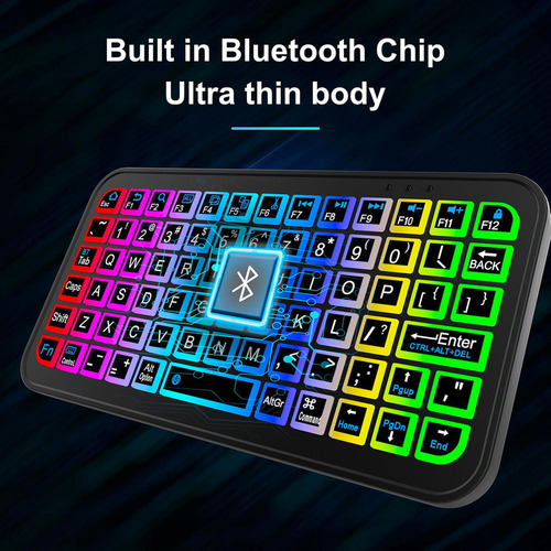 Teclado Inalámbrico Retroiluminado Teclado Inalámbrico Tecla