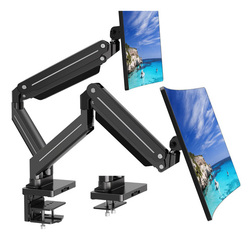 Mount Pro Soporte De Monitor Doble Para 2 Pantallas De Comp.