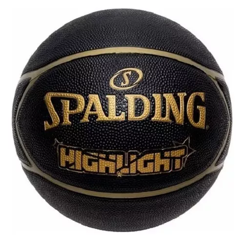 Bola Basquete Nba Highlight Gold Oficial Spalding Tamanho 7