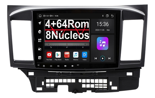 Zk Auto Estéreo Android Carplay Pantalla Para Mitsubishi