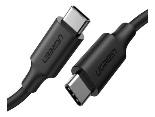 Cable USB C 2.0 Ugreen Macho/Macho 480 mb, máx. 3 a 1 m, negro