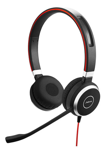 Jabra Evolve 40 Stereo Headset Fone Usb P2 Sem Ruído Luz Ocu