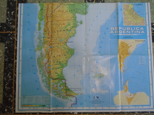 Mapa Sur Argentino - Clarín - Instituto Geográfico Militar