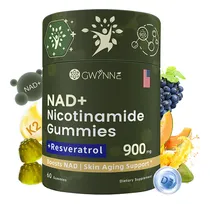 Comprar Gwynne Nicotinamida Ribosida Liposomal Con Resveratrol Y Quercetina Suplementos Nad Alta Pureza 900mg Contiene vitamina K2, D3 y quercetina 60 Gominolas