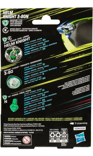 Beyblade X Helm Knight 3-80n/arrow Wazard 4-80b A Elegir