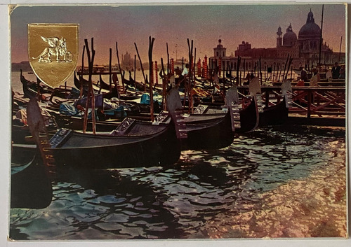 Antigua Postal Gondolas Venecia Italia  P0047