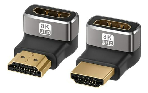 Adaptador Hdmi 8k 90º Y 270º, 2 Pack, Extensor L Hdmi