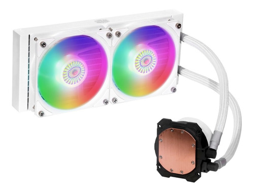 Imagen 7 de 7 de Watercooling Coolermaster Ml240l V2 Argb White Edition